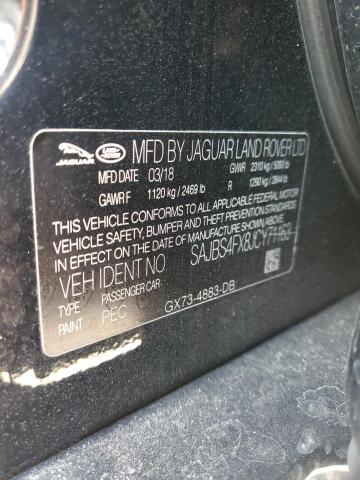 2018 JAGUAR XF SAJBS4FX8JCY71163