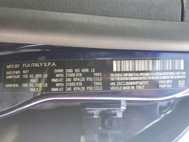 2017 JEEP RENEGADE S - ZACCJBAB4HPG42121