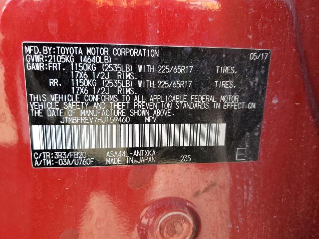 2017 TOYOTA RAV4 LE - JTMBFREV7HJ159460