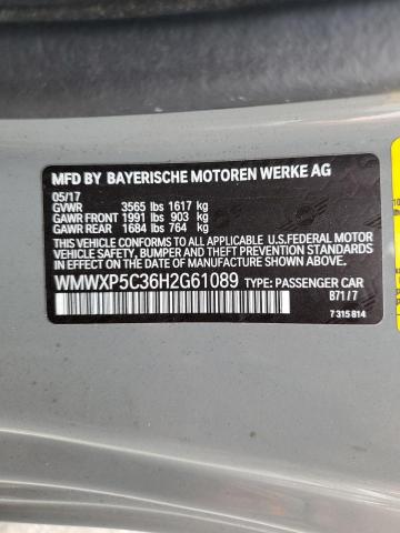2017 MINI COOPER WMWXP5C36H2G61089