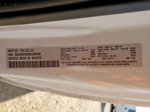 2022 RAM 1500 CLASSIC TRADESMAN 3C6JR6DG0NG330509