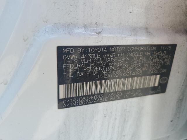 2016 LEXUS IS 200T JTHBA1D29G5014093