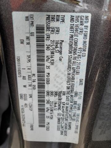 2012 FORD FOCUS SE - 1FAHP3F2XCL287266