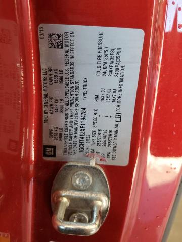 2015 CHEVROLET COLORADO 1GCHTAE3XF1194784
