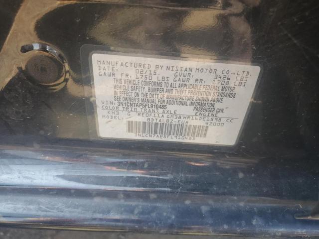 2015 NISSAN VERSA S 3N1CN7AP5FL910485