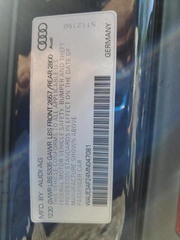 2021 AUDI A6 PREMIUM PLUS WAUE3AF24MN047081