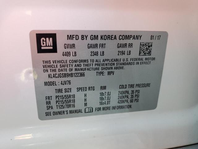 2017 BUICK ENCORE ESS KL4CJGSB9HB122366