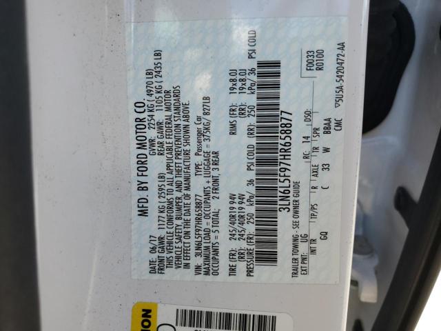 2017 LINCOLN MKZ RESERV - 3LN6L5F97HR658877