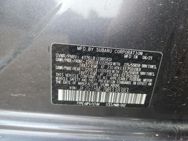 2021 SUBARU CROSSTREK JF2GTHMC7M8338383