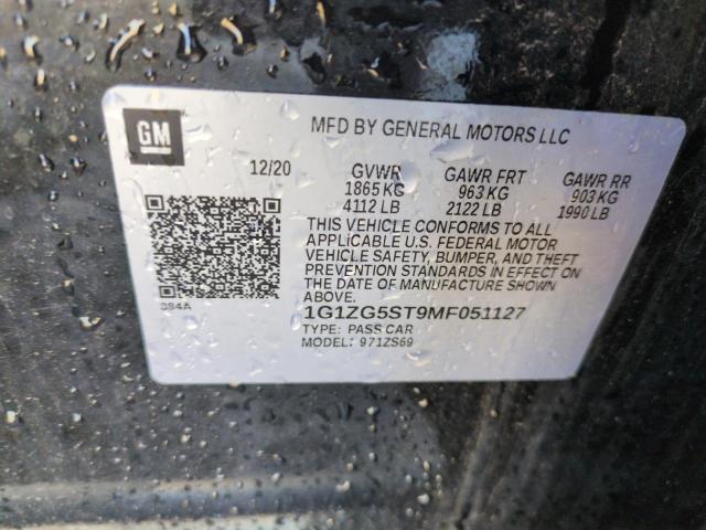 2021 CHEVROLET MALIBU RS - 1G1ZG5ST9MF051127