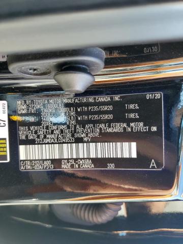 2020 LEXUS RX 450H 2T2JGMDA3LC049533