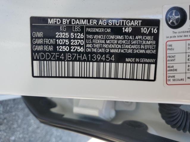 2017 MERCEDES-BENZ E 300 WDDZF4JB7HA139454