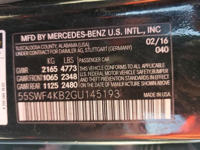 2016 MERZ C 300 4MATIC #3301714382