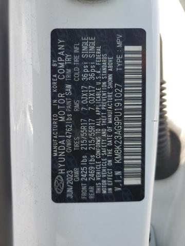 2023 HYUNDAI KONA SE - KM8K23AG9PU191027