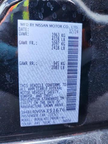 2025 NISSAN ALTIMA SV - 1N4BL4DV0SN351676