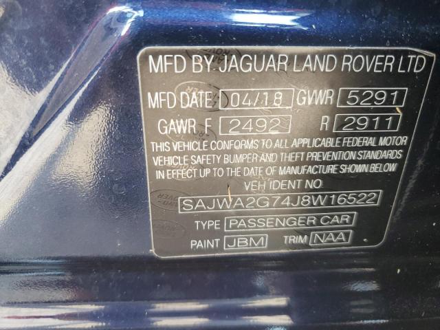 2018 JAGUAR XJL PORTFO SAJWA2G74J8W16522