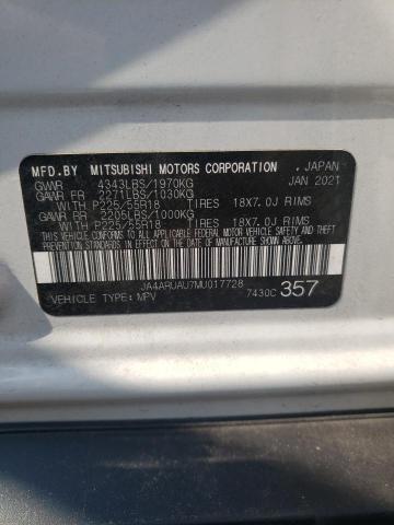 2021 MITSUBISHI OUTLANDER JA4ARUAU7MU017728