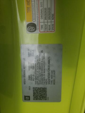 2019 CHEVROLET CAMARO SS 1G1FE1R72K0148471