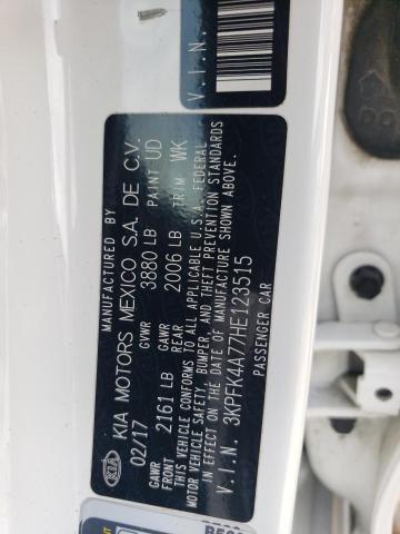 2017 KIA FORTE LX 3KPFK4A77HE123515