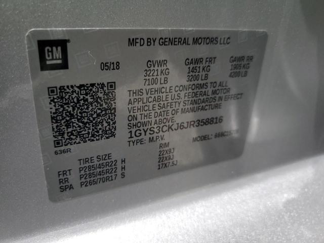 2018 CADILLAC ESCALADE P 1GYS3CKJ6JR358816