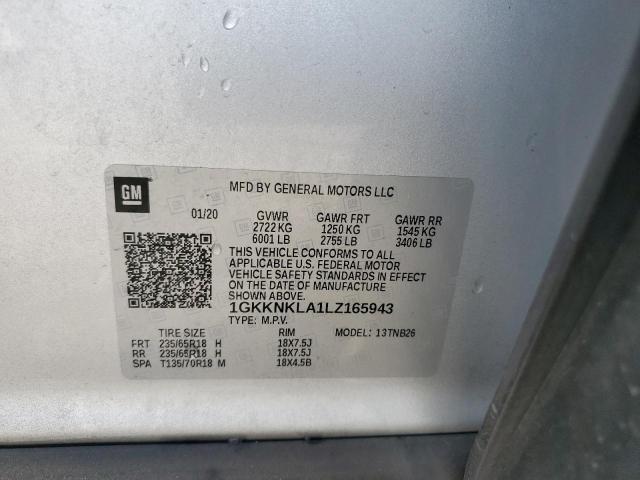 2020 GMC ACADIA SLE 1GKKNKLA1LZ165943