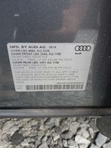 2015 AUDI Q3 PRESTIGE WA1GFCFS0FR003616