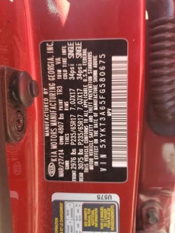 2015 KIA SORENTO LX 5XYKT3A65FG580675