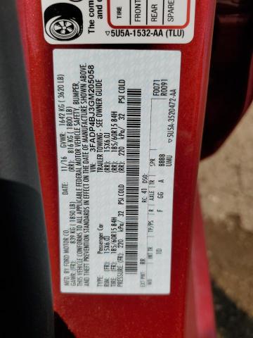 2016 FORD FIESTA SE - 3FADP4BJ3GM205058