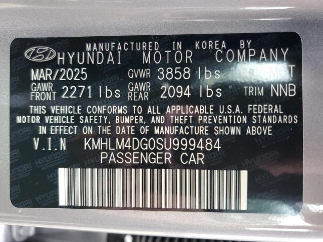 2025 HYUNDAI ELANTRA SEL SPORT KMHLM4DG0SU999484