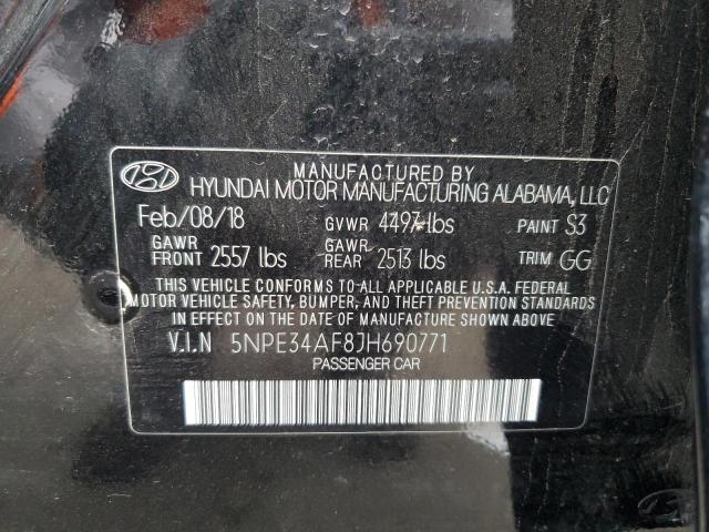 2018 HYUNDAI SONATA SPORT 5NPE34AF8JH690771
