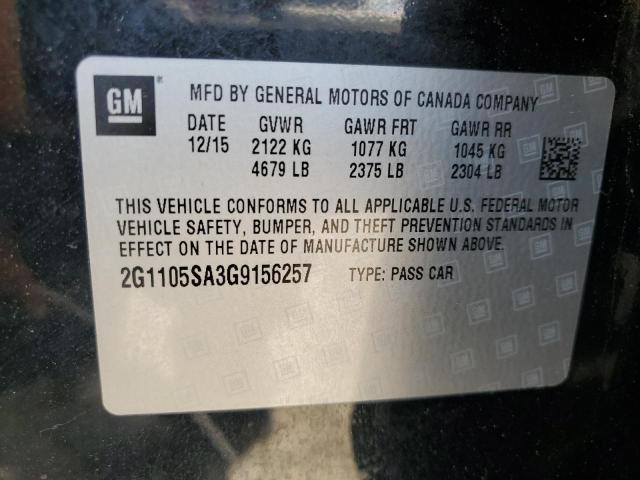 2016 CHEVROLET IMPALA LT - 2G1105SA3G9156257