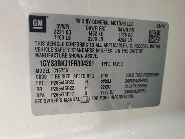 2015 CADILLAC ESCALADE L 1GYS3BKJ1FR304261