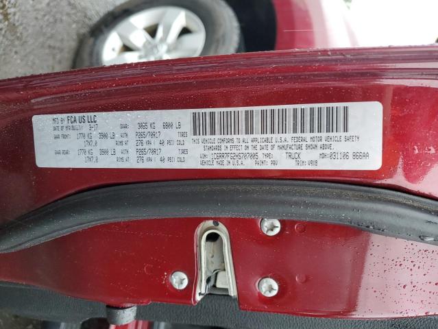 2017 RAM 1500 ST 1C6RR7FG2HS707005