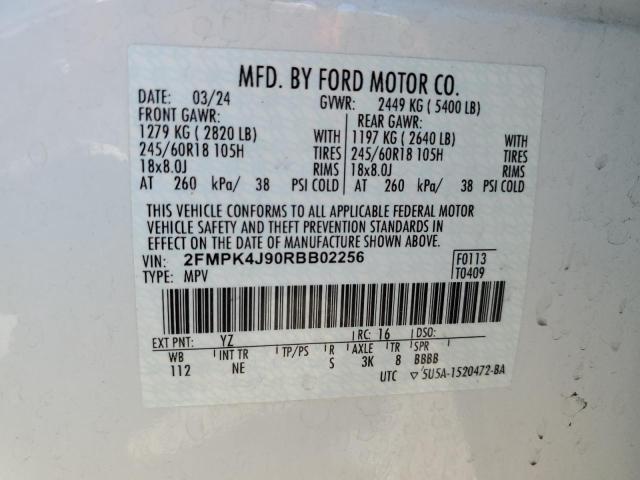 2024 FORD EDGE SEL 2FMPK4J90RBB02256