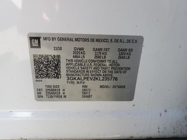 2019 GMC TERRAIN SLT 3GKALPEV2KL235776