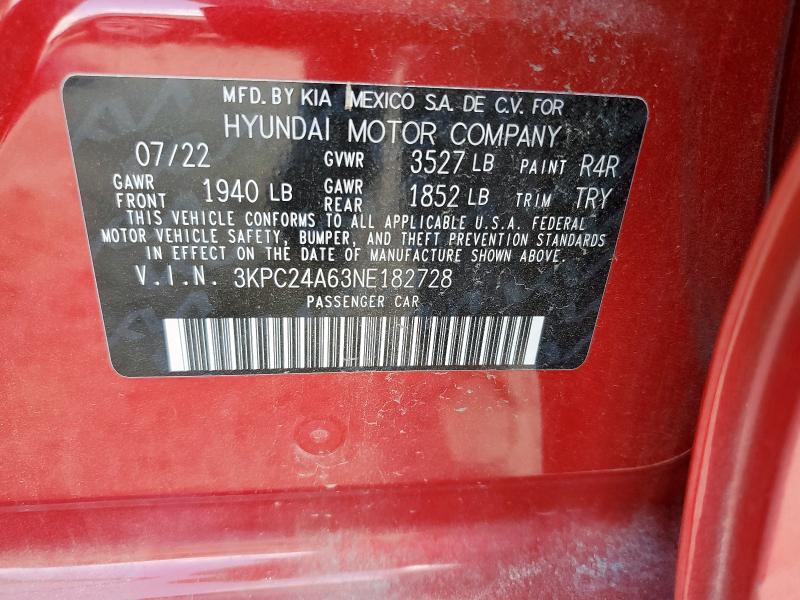2022 HYUNDAI ACCENT SE - 3KPC24A63NE182728