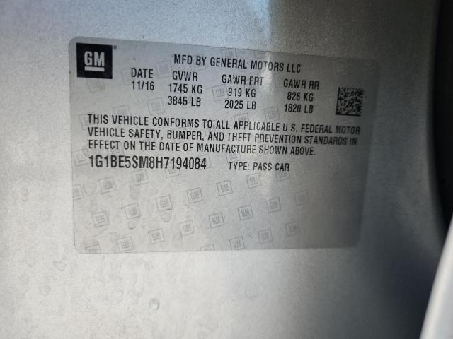 2017 CHEVROLET CRUZE LT - 1G1BE5SM8H7194084