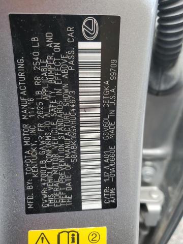 2017 LEXUS ES 350 58ABK1GGXHU044673
