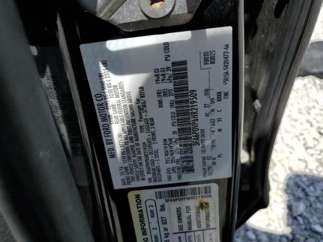 2017 FORD FUSION SPORT 3FA6P0VP6HR219509