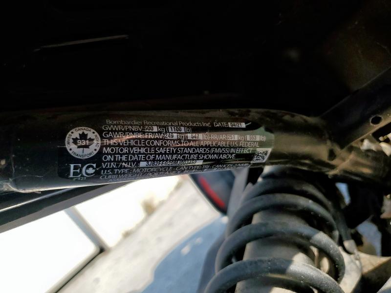2021 CAN-AM RYKER 3JB2FEG20MJ003452