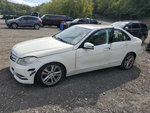 MERCEDES-BENZ C 300 4MAT 2012 white sedan 4d gas WDDGF8BB4CR207779 photo #1