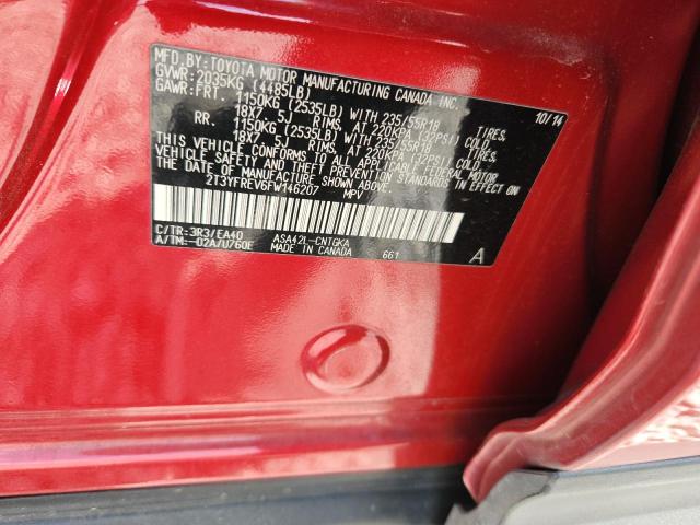 2015 TOYOTA RAV4 LIMIT 2T3YFREV6FW146207