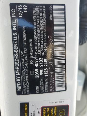 2017 MERCEDES-BENZ C 300 - 55SWF4JBXHU201867