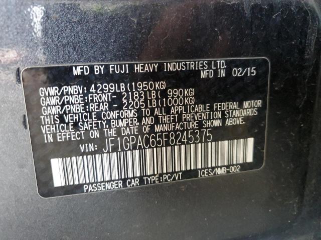2015 SUBARU IMPREZA PREMIUM JF1GPAC65F8245375