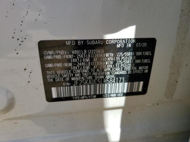 2020 SUBARU FORESTER L JF2SKAUC5LH584173