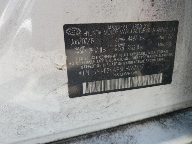 2019 HYUNDAI SONATA SE - 5NPE24AF3KH767437