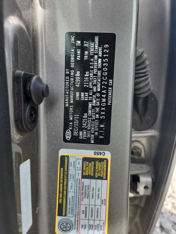2012 KIA OPTIMA LX - 5XXGM4A72CG035129