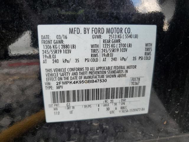 2016 FORD EDGE TITAN - 2FMPK4K95GBB47530