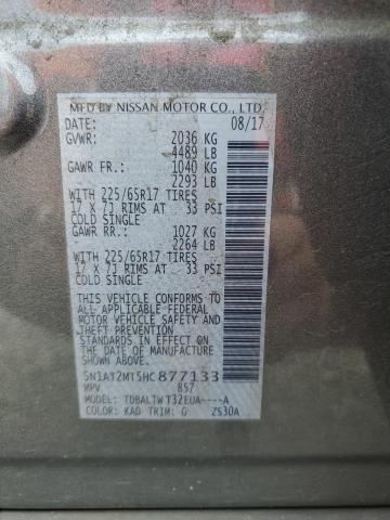 2017 NISSAN ROGUE S - 5N1AT2MT5HC877133
