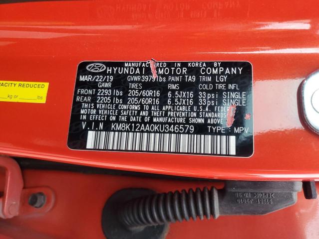 2019 HYUNDAI KONA SE - KM8K12AA0KU346579